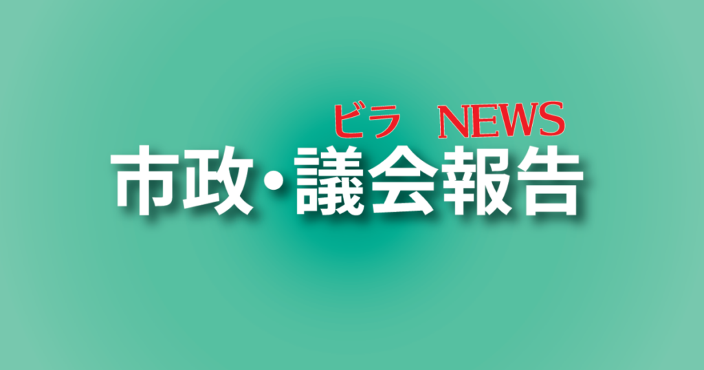 市政 議会報告 ビラ NEWS