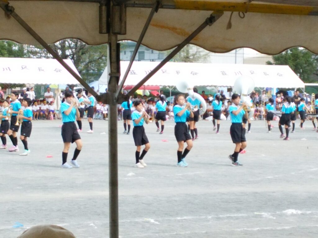 2014韮川小学校運動会 金管バンド 9月27日