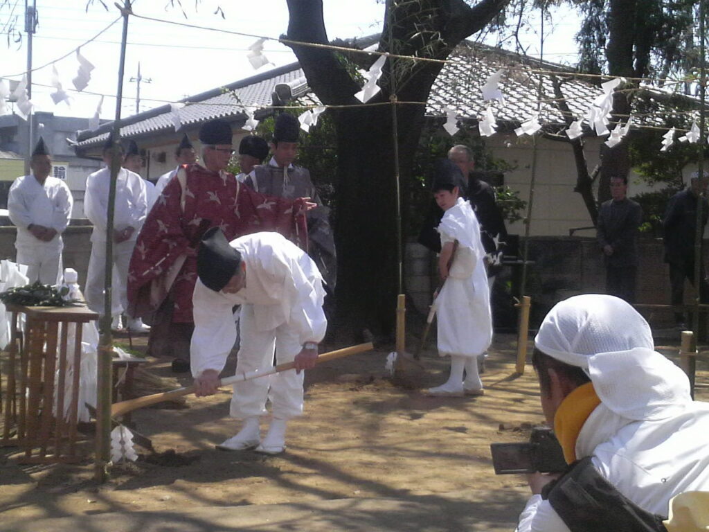 2012東長岡神明宮　お田植祭　所作