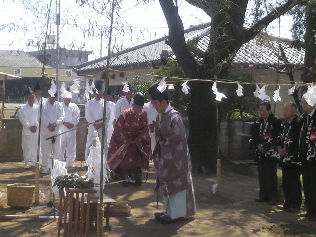 2012東長岡神明宮　お田植祭　玉ぐし奉呈