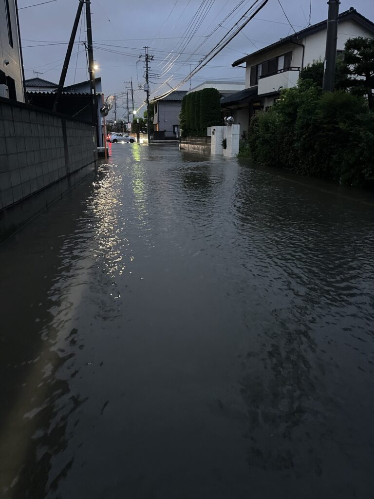 大雨冠水 石原町 2026年7月17日