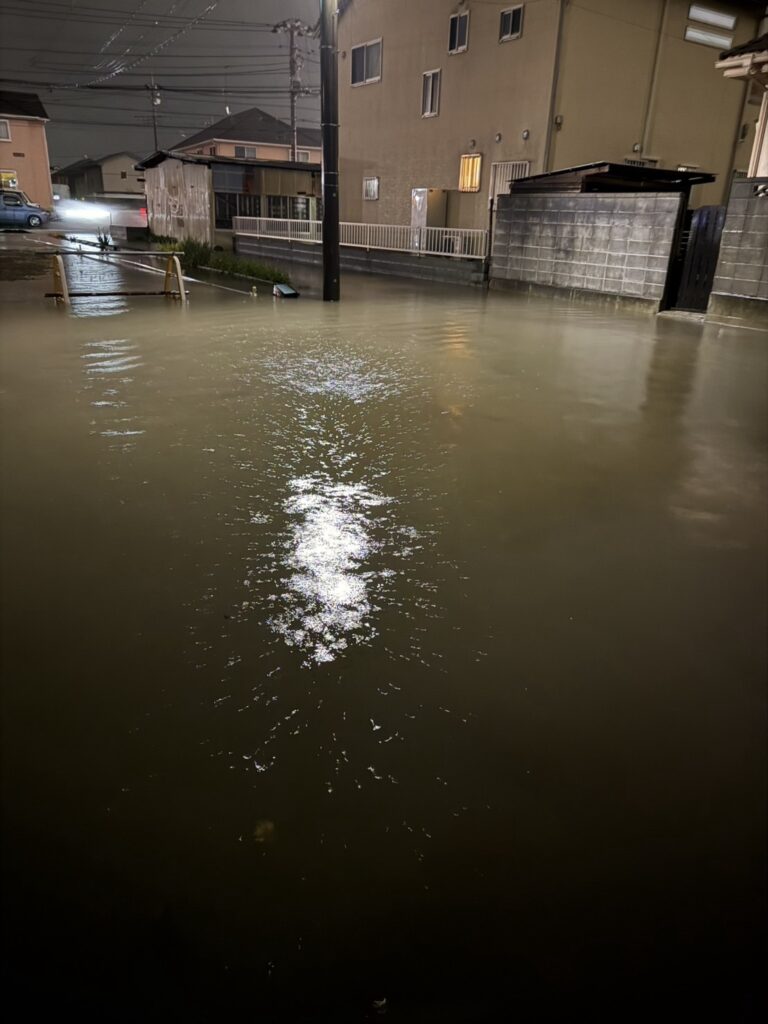 大雨冠水 石原町 2026年7月17日