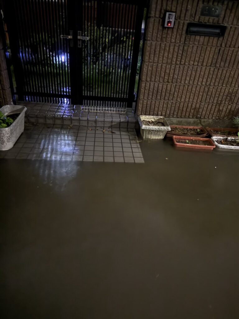 大雨冠水 石原町 2026年7月17日