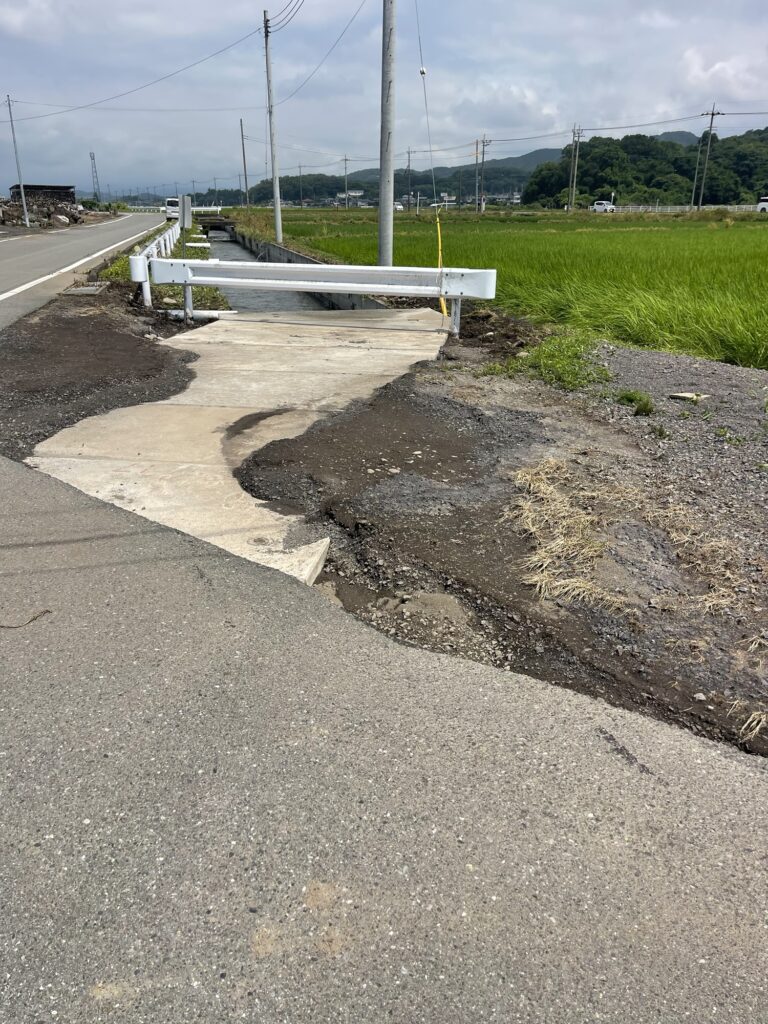 大雨冠水 藪塚町 西野公民館と周辺 2026年7月19日